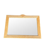 A large 1970s pencil reed bamboo mirror in the style of vivai del sud