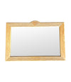 A large 1970s pencil reed bamboo mirror in the style of vivai del sud