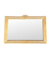 A large 1970s pencil reed bamboo mirror in the style of vivai del sud