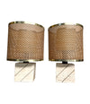 Vintage table lamps - Mid Century Lamps - Travertine Lamps - 1970s Lamps - Fratello Mannelli - Ed Butcher Antique Shop London