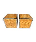 Mid Century Side Tables - Rattan - Mid century modern furniture - 1970s - Ed Butcher Antique Shop London